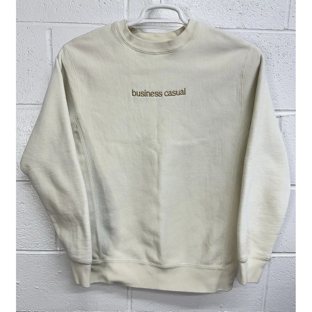 Barstool Sports Sweatshirt Beige Business Casual / Men's Small‎